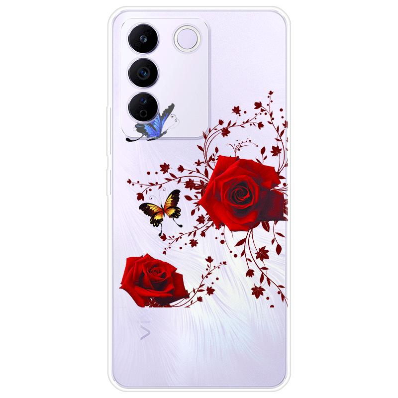For Vivo V27e V 27e Case Soft Silicone Back Cover Cartoon Phone Case Diversification