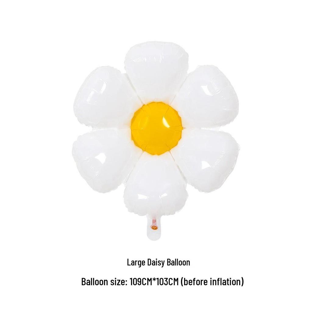 Шары «Ромашка и Подсолнух» - Украшение на День Рождения и Свадьбу для Детей, Алюминиевая Фольга со Смайликами