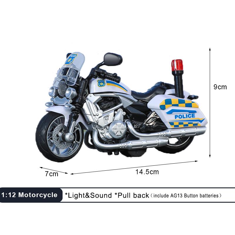 1:12 Звуковых Световых Мотоциклов Сплав+Пластик Модель Мото Автомобиля Литье Под Давлением Игровые Транспортные Средства Украшение Коллекция Игрушки Для Мальчиков Для Детей Подарок