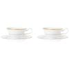 Noritake White Palace Bone China Cup Saucer Set Coffee and 220cc & (Pair) (For Tea) (P59587/4753)