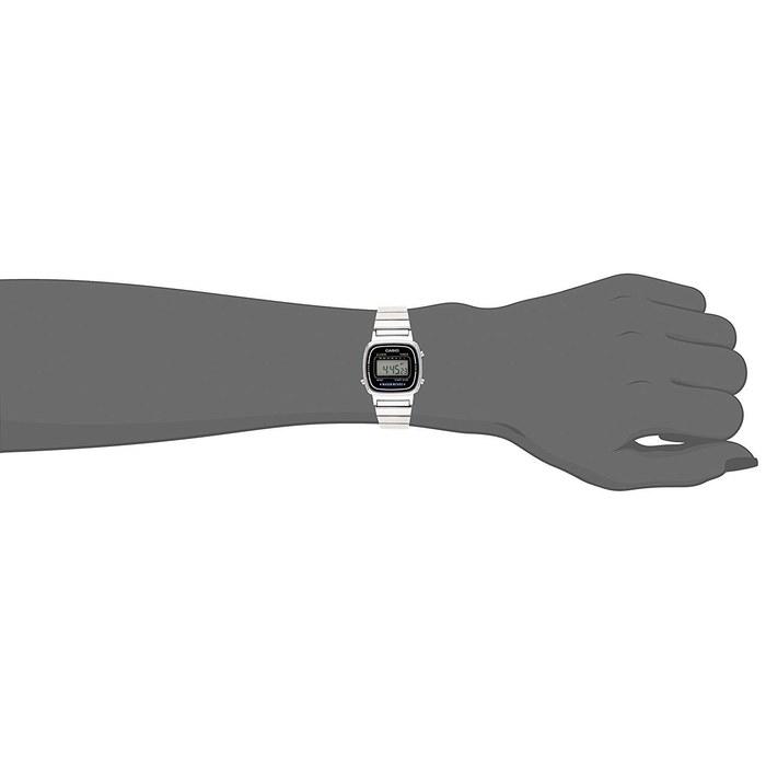Casio СТАНДАРТНЫЕ Цифровые часы LA670WA-1 (Серебряный)