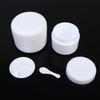 Refillable Empty Cosmetic Jar 50/100/120g Travel Size Face Cream Lotion Pot with Spoon for Vacation Trips