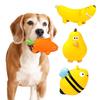 Latex Dog Squeaky Chew Toy Interactive Banana/Carrot/Bee/Duck Shaped Puppy Molar Toy