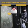 Slim Vibration Door Window Alarm Ultra-Thin Sensor Anti-Theft Burglar Loud Sound for Home Hotel Travel Rental House Security