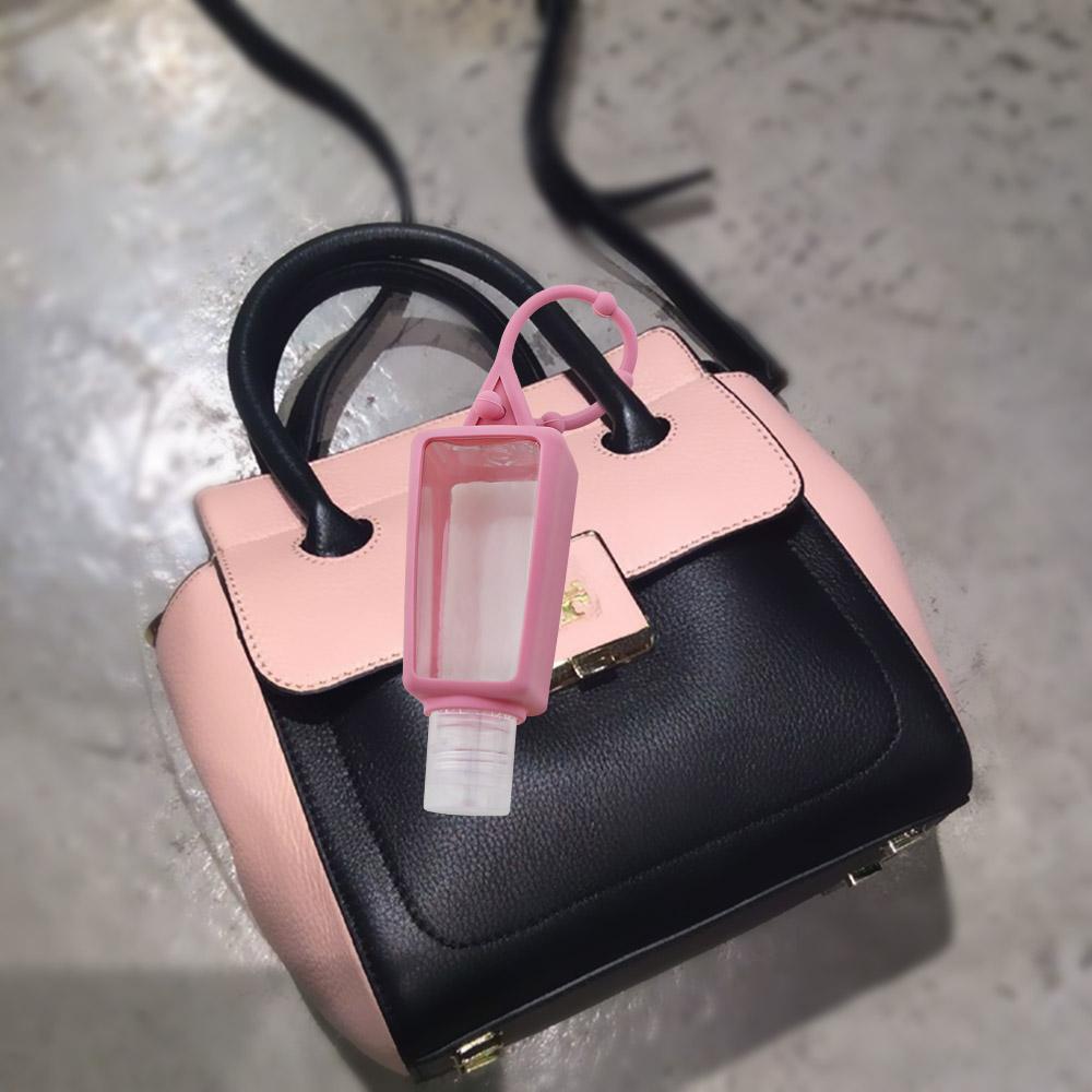 Мини-дезинфицирующее средство для рук 30 мл, силиконовый держатель для геля для рук, многоразовый крючок, пустые бутылочки для мыла, портативный дорожный дозатор для мыла