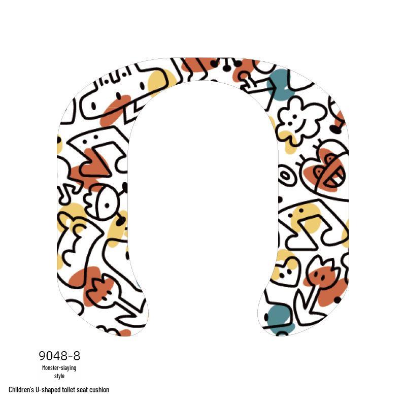 Детская мультяшная самоклеящаяся моющаяся подушка-накладка на сиденье унитаза
