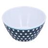 500 мл Салатница Утолщенная Миска для Закусок Десертов Тортов Фруктов для Выпечки Украшение Стола Темно-синий Горошек