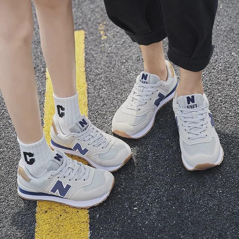 Спортивная обувь New Balance 574 на весну и осень — модные, дышащие кроссовки для бега для мужчин и женщин