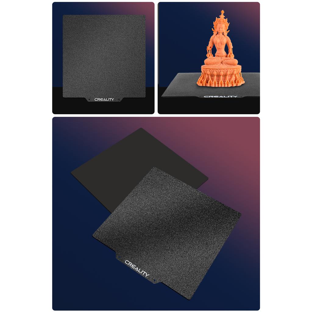 Комплект двухсторонних черных пластин Creality 3D PEI, 235x235 мм, с текстурированной отделкой, сильная магнитная сила