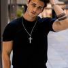 Стильные многослойные necklaces с крестом для мужчин и мальчиков, двухцветный черный серебристый цвет, подвеска-крест, религиозный молитвенный ожерелье