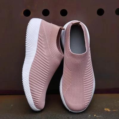 Женские кроссовки, сетчатые женские мокасины, легкие повседневные кроссовки, удобные женские туфли на плоской подошве, нескользящие Zapatillas