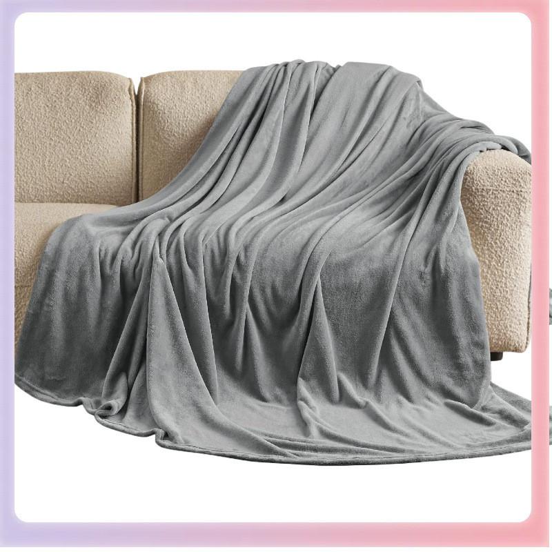 Плюшевое одеяло легкого дизайна для декора гостиной