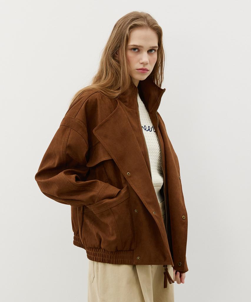Citybreeze Suede Utility Jumper_Brown