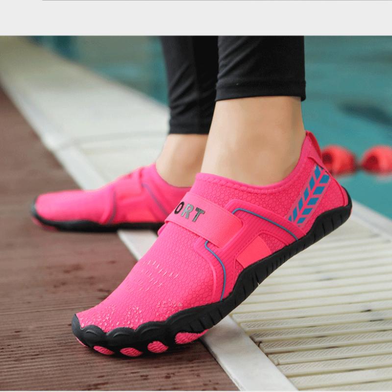 Upstream Aqua Shoes для мужчин и женщин Обувь для плавания босиком в воде Быстросохнущие пляжные сандалии Фитнес-обувь для йоги Река Море Дайвинг Серфинг Забродные кроссовки 