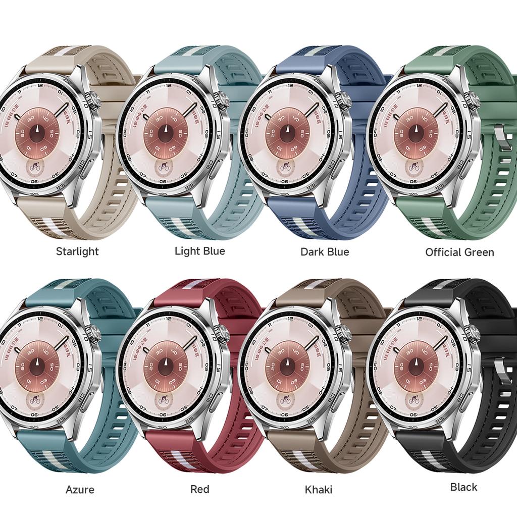 22mm Nylon Weave Silicone Strap for Huawei Watch GT6 Pro 46mm Band Wristband for Huawei GT5/GT4/GT3 46mm Bracelet Watchband