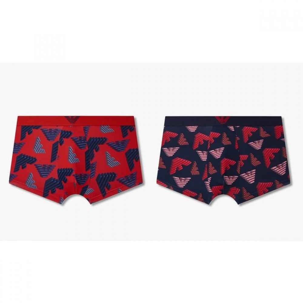 Emporio Armani Men S 3d Eagle Pattern Poly briefS Set 0815312052 0815312054