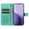 For Oppo Reno14 5G (China)/Oppo Reno14 F 5G/Oppo Reno14 5G (Global) Wallet Case Floral Butterfly Imprinted Leather Phone Cover Stand