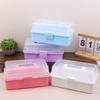 3 Layers Large Capacity Storage Box With Handle Foldable Plastic Portable Makeup Hairpin Organizer Nail Art Jewelry Box
