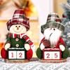 Christmas Doll Christmas Retro Checkered Old Man Snowman Sitting Doll Holiday Decoration Window Display