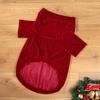Soft Velvet Pet Sweater Pullover for Medium Large Dogs Samoyed Husky Autumn Winter Warm Clothing Christmas Mascotas Outfits