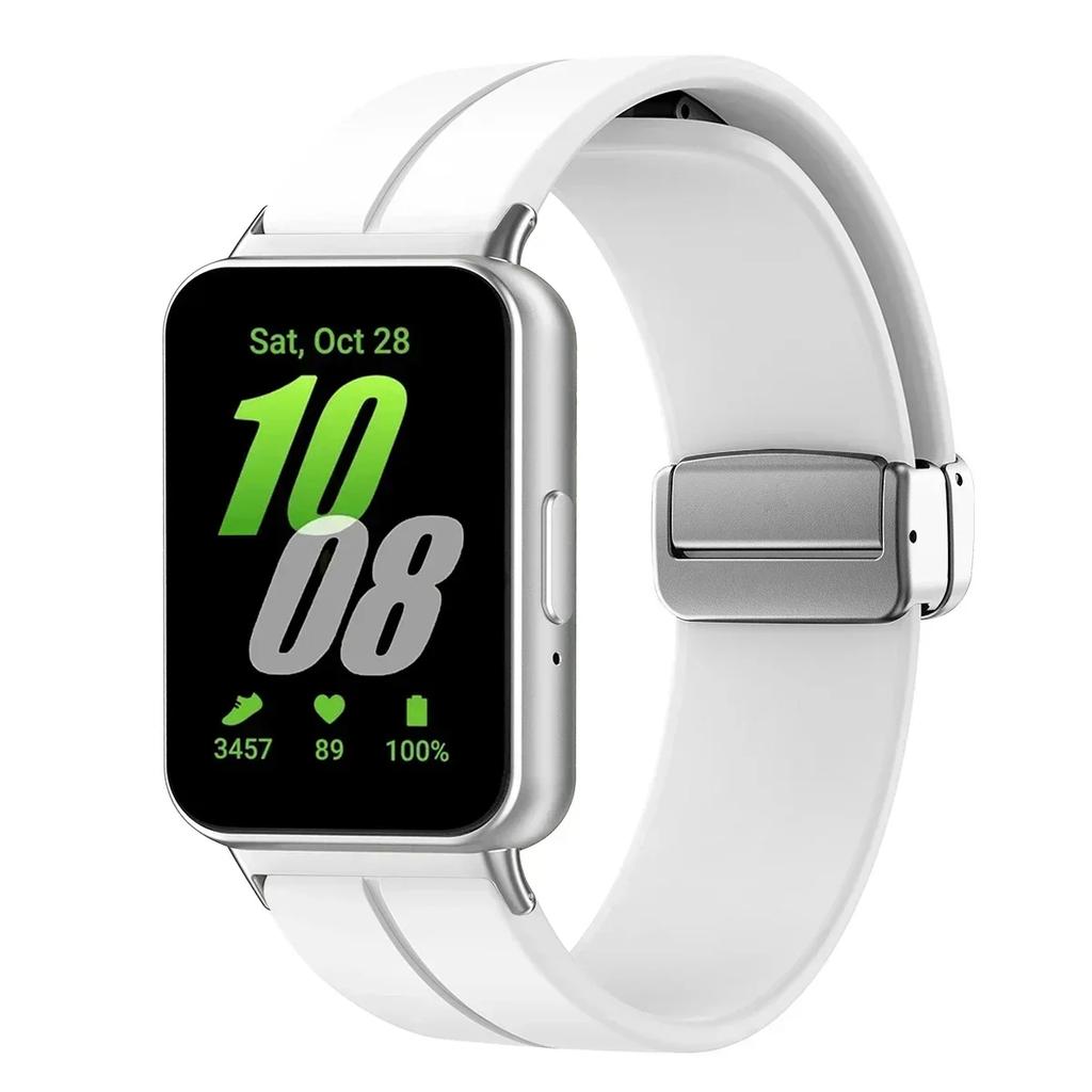 Silicone Strap For Samsung Galaxy Fit3 Watch Band Magnetic Buckle Wristband For Samsung Galaxy Fit 3 Bracelet Replacement Correa