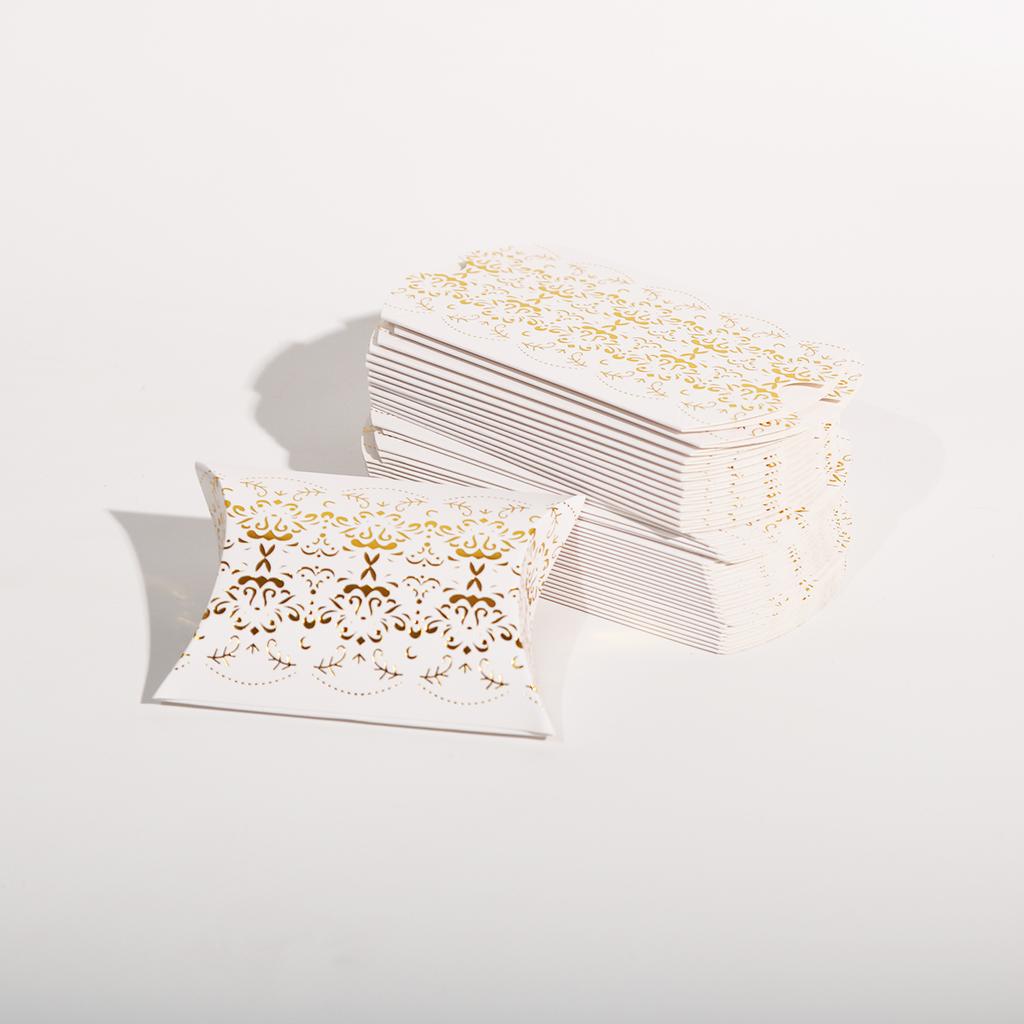 10/20/30Pcs Pillow Candy Box Kraft Paper Christmas Gift Packaging Boxes Candy Bags Wedding Favors Birthday Party Decorations