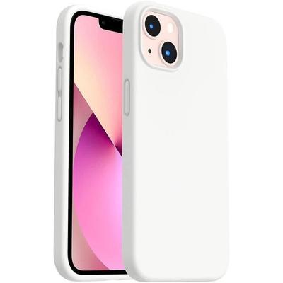Силиконовый чехол - для iPhone - 13 mini - Белый - Устойчивый к царапинам - Противоударный - Гибкий