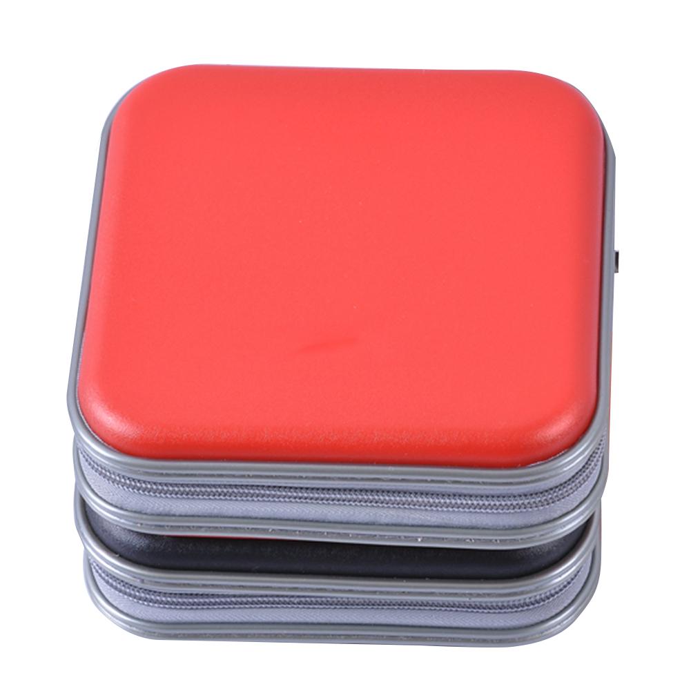 40 Disc Capacity Portable DVD CD Case for Car Media Storage Bag Fabric Square Mini CD Bag DVD Plastic Disc Storage Box