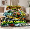 rat fink Soft and comfortable flannel Suitable for sofas living rooms outdoor camping travel and also makes a great anniversary gif