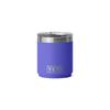 Rambler 10 Stackable Lowball Vacuum Insulated Stainless Steel with Mug Slider Ultramarine Violet Oz. 2.0 Lid,
