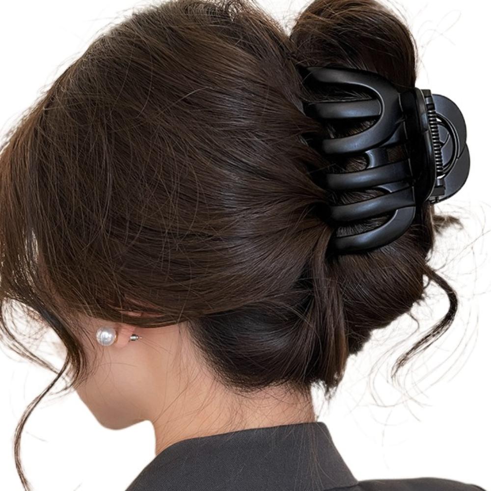 Funny Pumpkin Hair Claw Large Shark Clip Simple Hair Grab Daily
