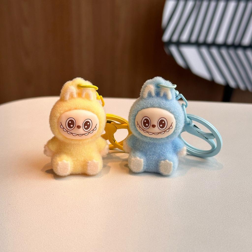 Новая сумка украшение брелки брелоки плюшевый Лабубу брелок подвеска, плюшевая тканевая фигурка украшение для сумки брелки брелоки