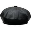Large Size Man Leather Beret Lady PU Octagon Hat Girl Small Painter Cap Woman Plus Size Pumpkin Hats 54cm 56cm 57.5cm 60cm