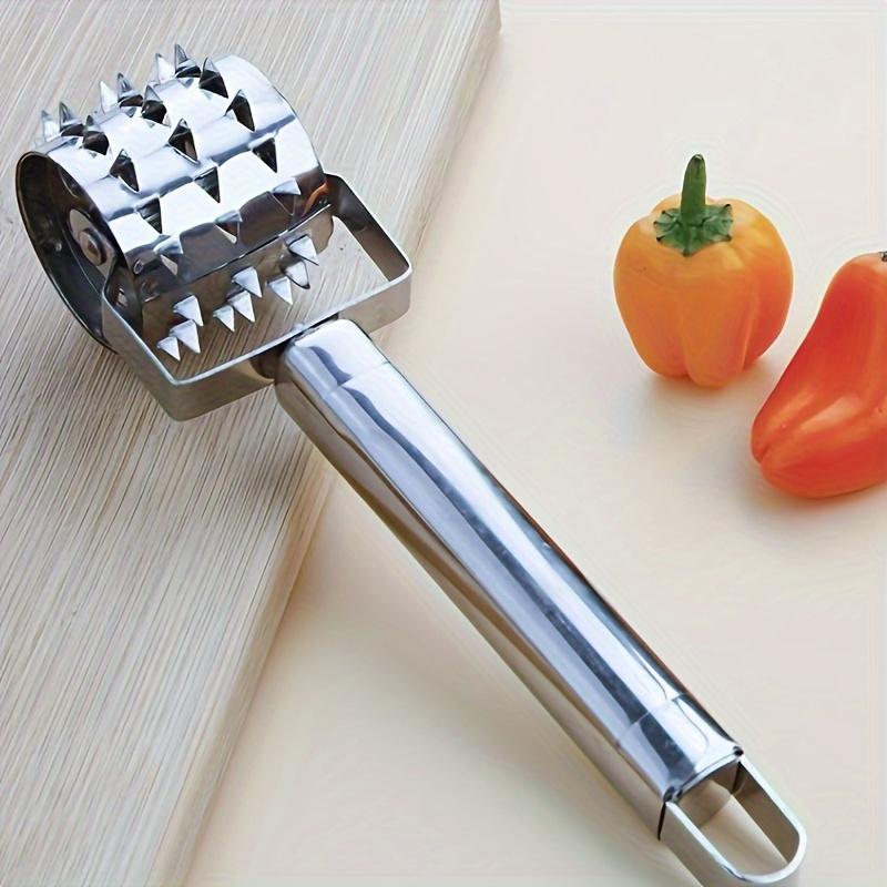 Тендерайзер для мяса из нержавеющей стали, Прочный, Многофункциональный инструмент для стейка, Свиных рулетиков, Идеально подходит для домашней кулинарии, Использования в ресторане