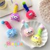 Cartoon Big Eyes Plush Ball Hairpins for Women Girls Funny Rainbow Color Ugly Doll Bangs Side Duck Bill Clips Barrettes Headwear