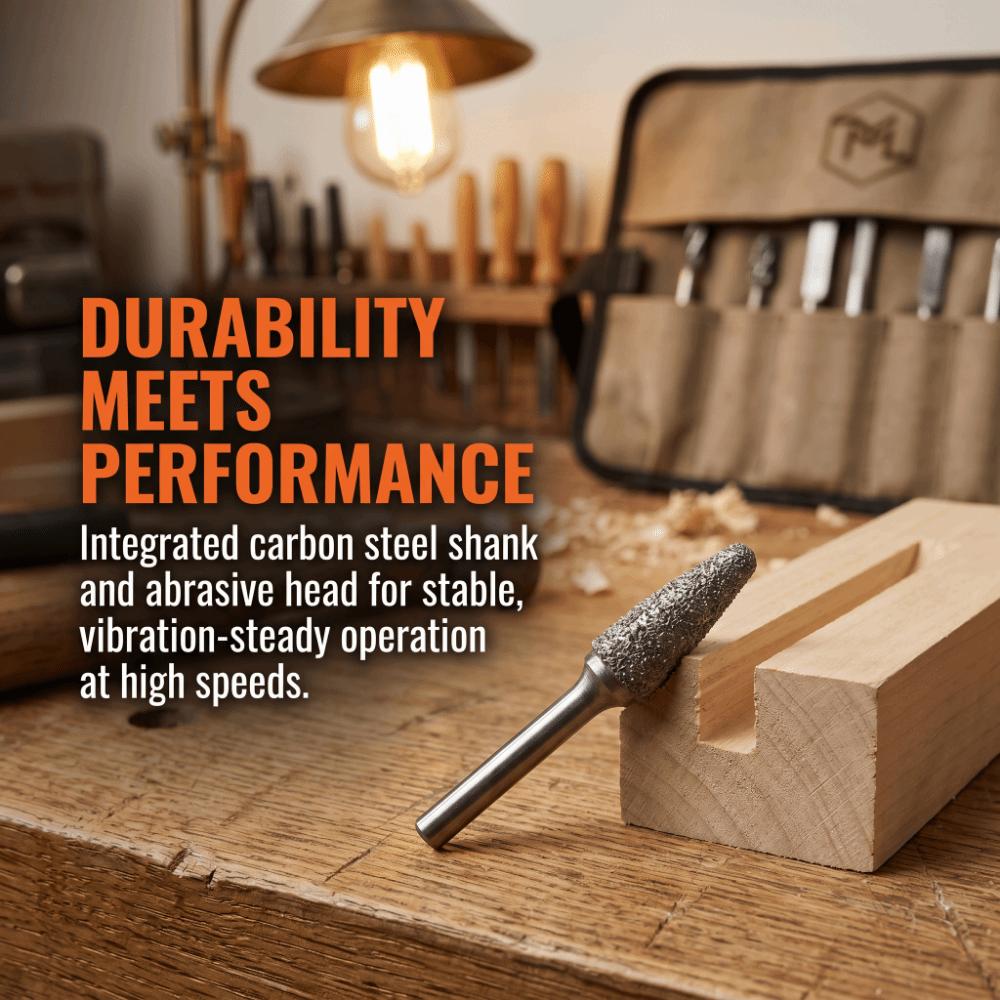 5/10Pcs Professional Rotary Burr Set Multifunc Milling Cutter Power Tool Drill Bit Handcrafting