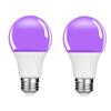 12 Вт E27 Фиолетовая светодиодная лампочка AC 85-265 В Фиолетовый Прозрачная крышка Вечеринка Дом с привидениями Флуоресцентная атмосфера Декоративное освещение