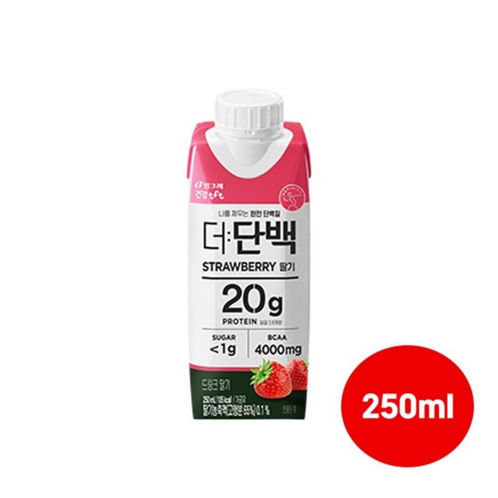 Binggrae Протеиновый напиток Клубничный вкус 10 шт. 250 мл Состав: может быть изменено производителем | 10 шт. 250 мл