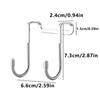 S-shaped 304 Stainless Steel Cabinet Door Multi-purpose Hook Towel Hanger Hat Holders Clothing Storage Racks Kitchen Bathroom