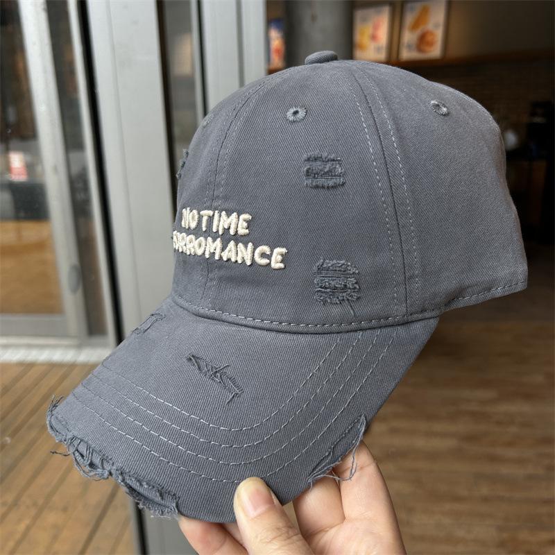 Рваная бейсболка женская с вышивкой букв, бейсболка из стиранного хлопка, демонстрирующая маленький, больший и расширенный козырек, мягкая верхняя часть, солнцезащитная шляпа