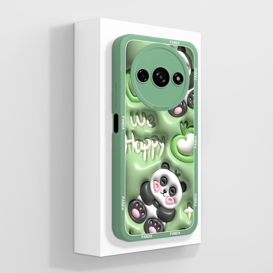 Милый клубничный и медвежий противоударный чехол из жидкого силикона для Redmi A1-A4