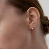 Staygem 14K Ультрамини Серьги-кольца с жемчугом