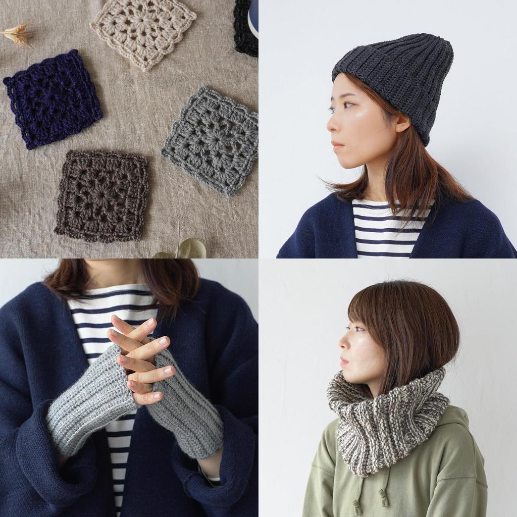 Knitworm Melange 10 Acrylic Yarn, Balls, Medium, 60% Wool, 40% (Plum)