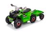 XMX630T Green Battery Quad Bike With Trailer