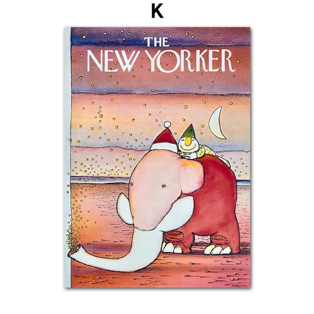 Рождество Санта-Клаус конфеты винтажная обложка журнала настенное искусство холст картины постеры и принты настенные картины для декора спальни без рамки