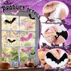 32PCS 3D Pink Bats Halloween Decoration PVC Wall Decal  Halloween Party Decorations
