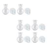 Hanging Transparent Vase Container with Suction Cup Hooks Window Propagation Stations for Living Room Propagating Office Decor