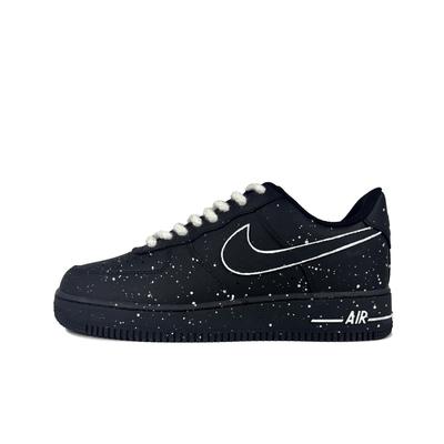 Nike Air Force 1 Нескользящие Устойчивые к истиранию Низкие Кеды для скейтбординга Унисекс Черные CW2288-001(Команда619-)