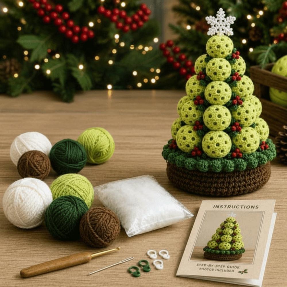 3D Knitted Christmas Tree Craft Set Parent-Child Activities
