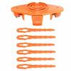 For Worx Lawn Mower TLW-01-2 Trimmer Head with 6 Cutting Blades
